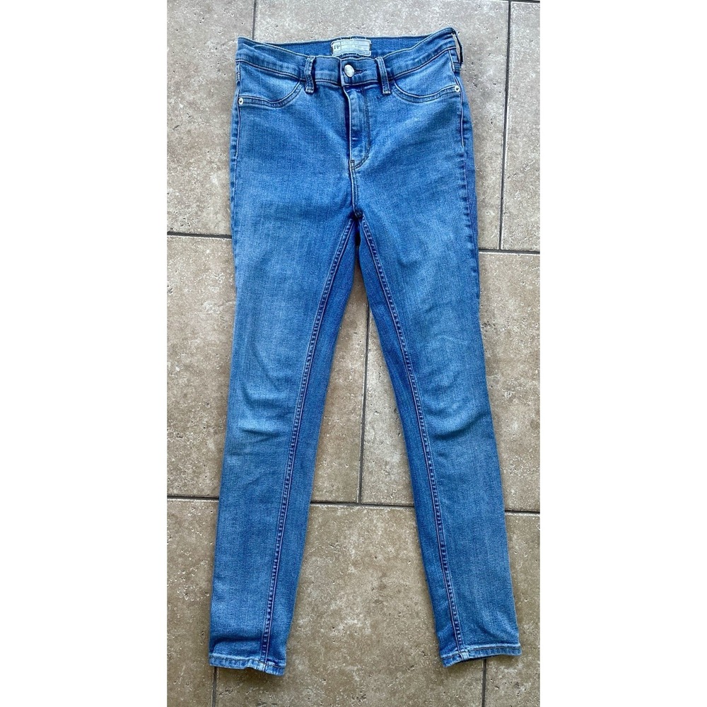 Free People FP Skinny Jeans Womens 27 Light Wash Mid Rise Stretch Denim 27x27